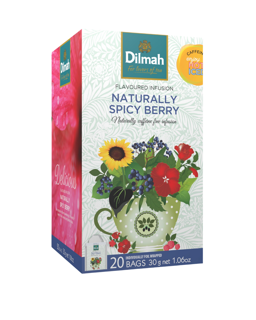 Naturally Spicy Berry Infusion 20 Individually Wrapped Tea Bags