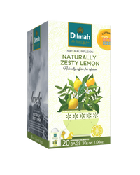 Naturally Zesty Lemon Infusion 20 Foil Sachets Tea Bags INN