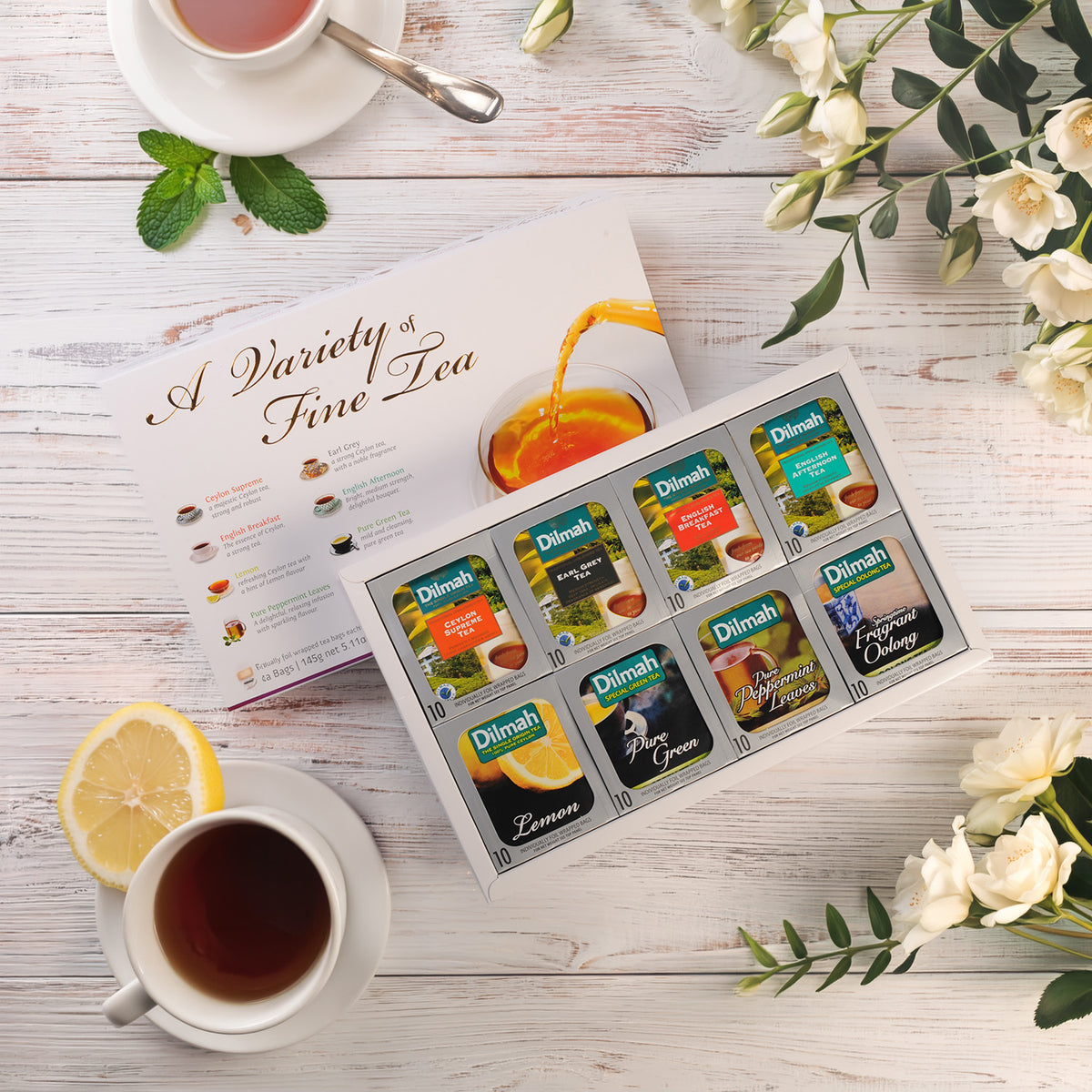 Variety of Fine Tea Gift Pack 80 Sachets