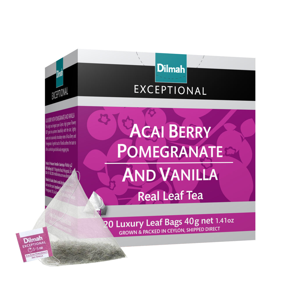 Exceptional Acai Berry, Pomegranate and Vanilla Tea 20 Tea Bags