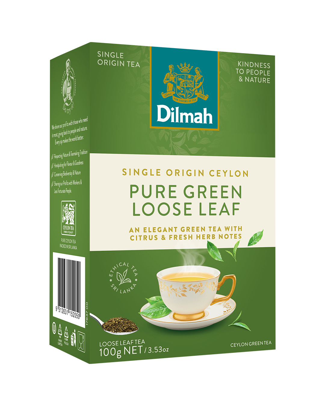 Ceylon Pure Green 100g Loose Leaf Tea