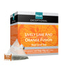 EXCEPTIONAL Lively Lime and Orange Tea 20 Pyramid Tea Bags