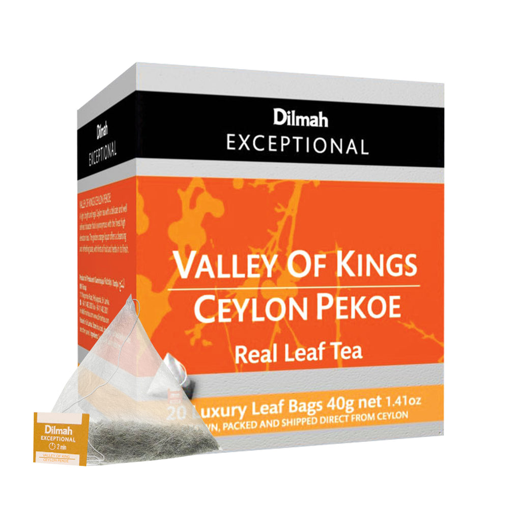 Exceptional Valley of Kings Ceylon Pekoe 20 Pyramid Tea Bags