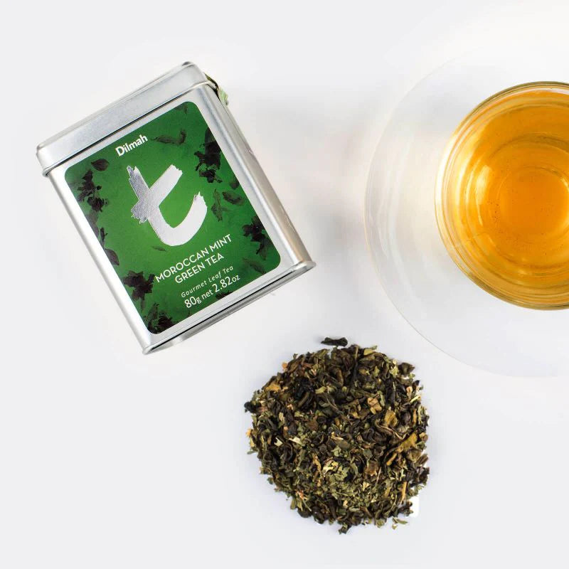 t-Series Tin Moroccan Mint Green Tea 80g Loose Leaf Tea