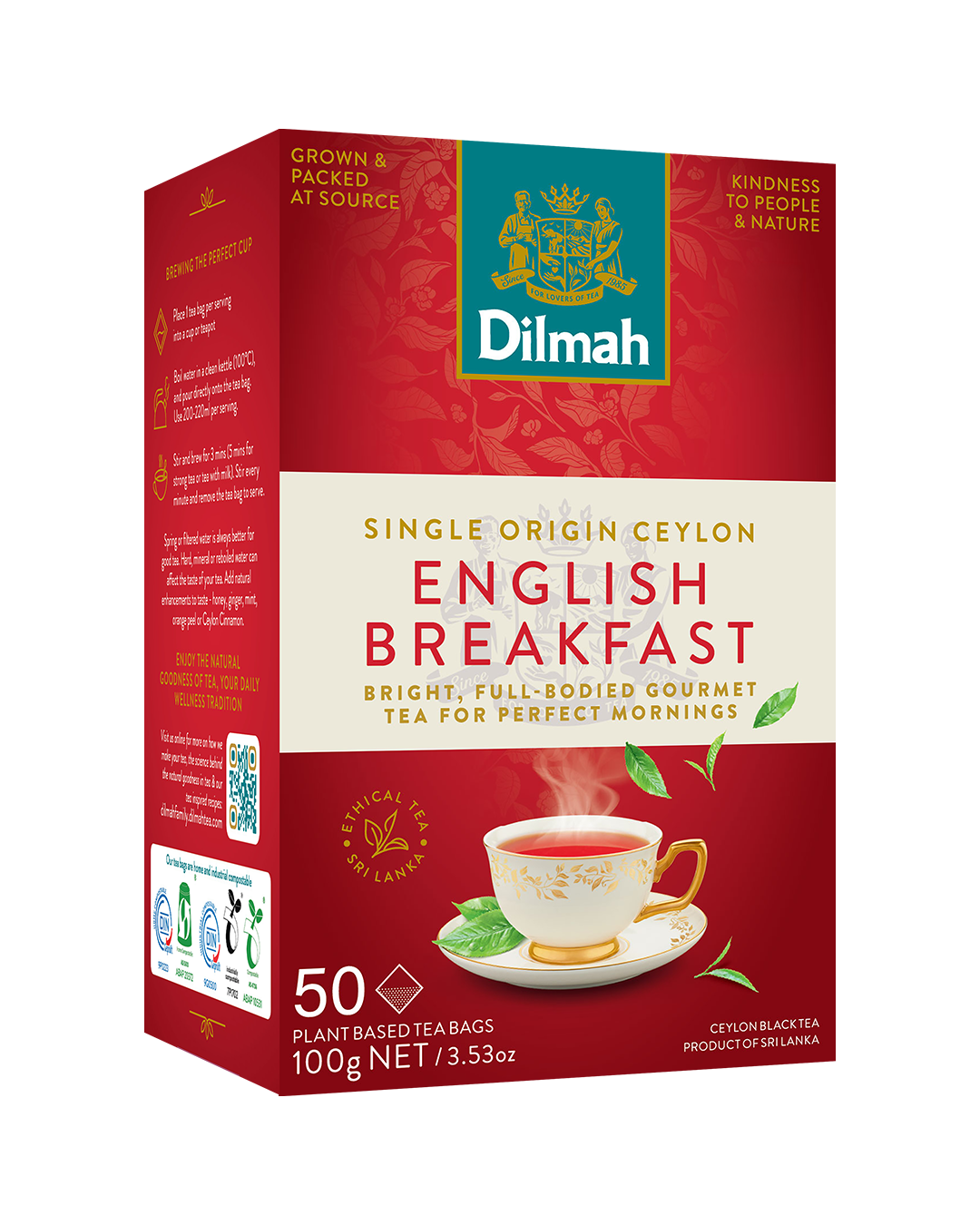 English Breakfast 50 Tagless Tea Bag