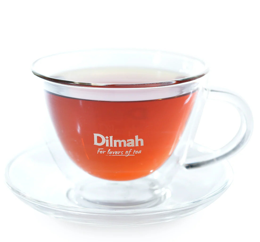 Endane Double Wall Glass Cup & Saucer (220ml)