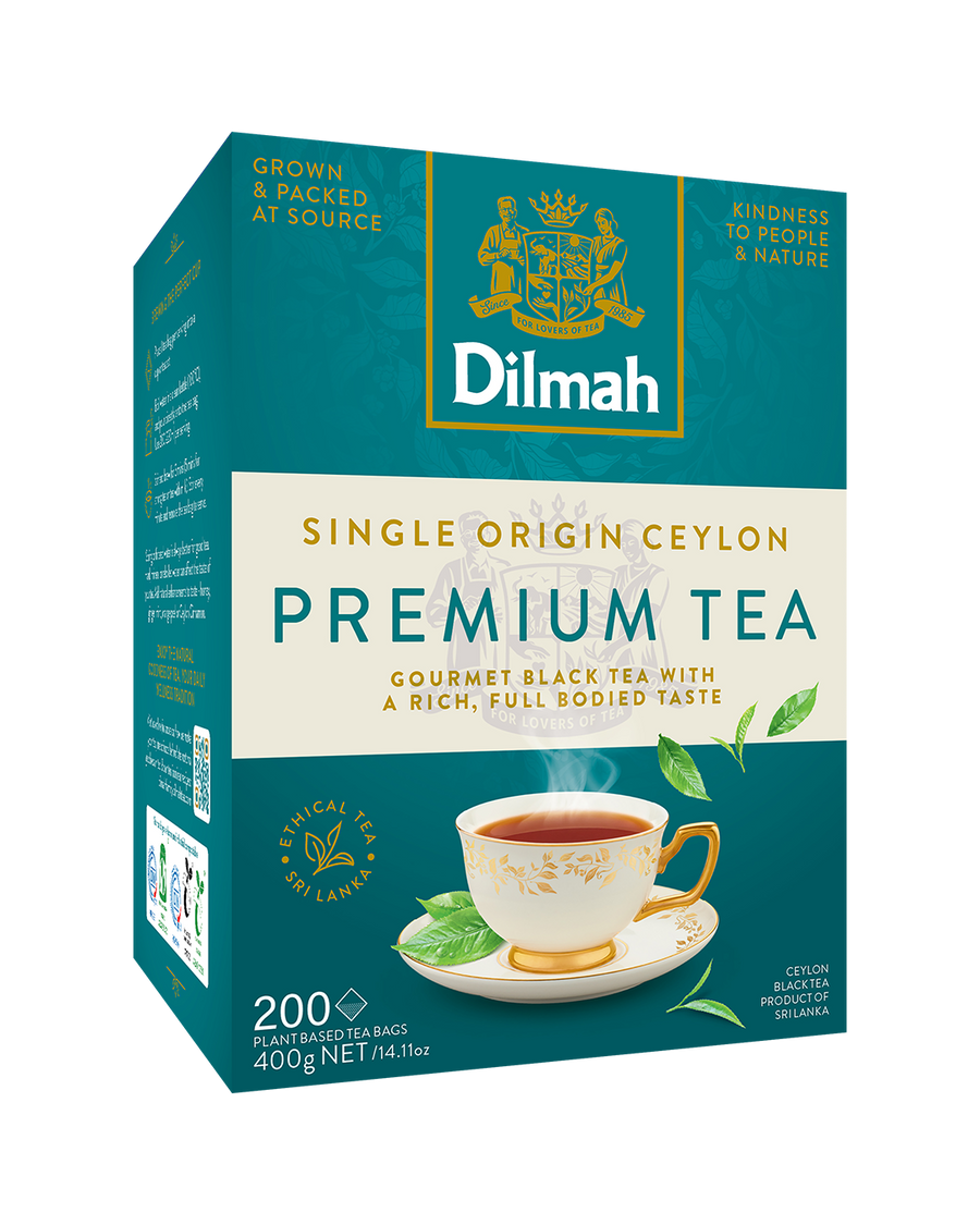Premium 100% Pure Ceylon 200 Tagless Tea Bags