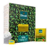 Premium Lemon Pure Ceylon Black Tea 100 Foil Sachets Tea Bags