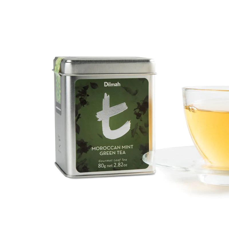 t-Series Tin Moroccan Mint Green Tea 80g Loose Leaf Tea