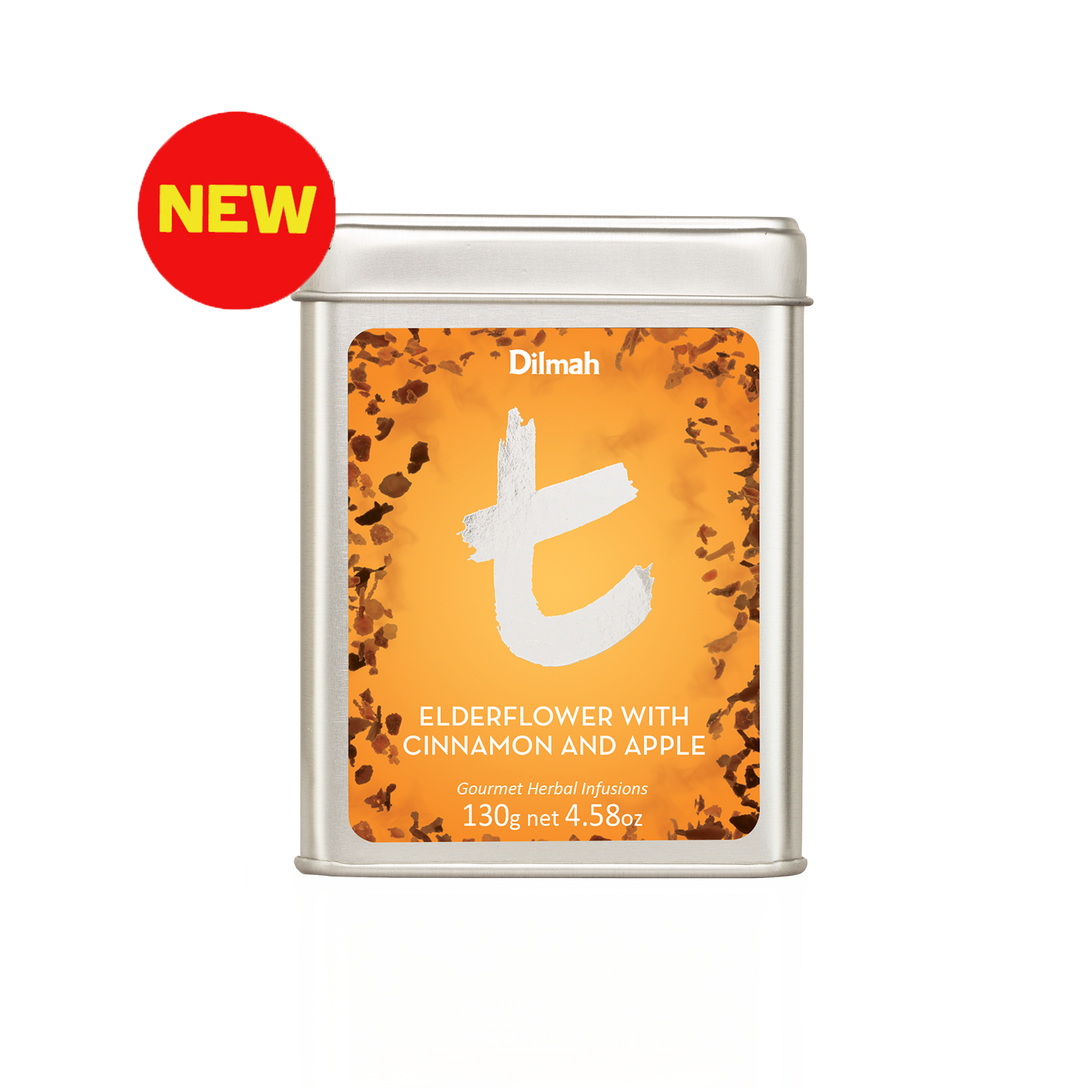 t Series Tin Elderflower with Apple & Cinnamon 130g Loose Leaf Tea