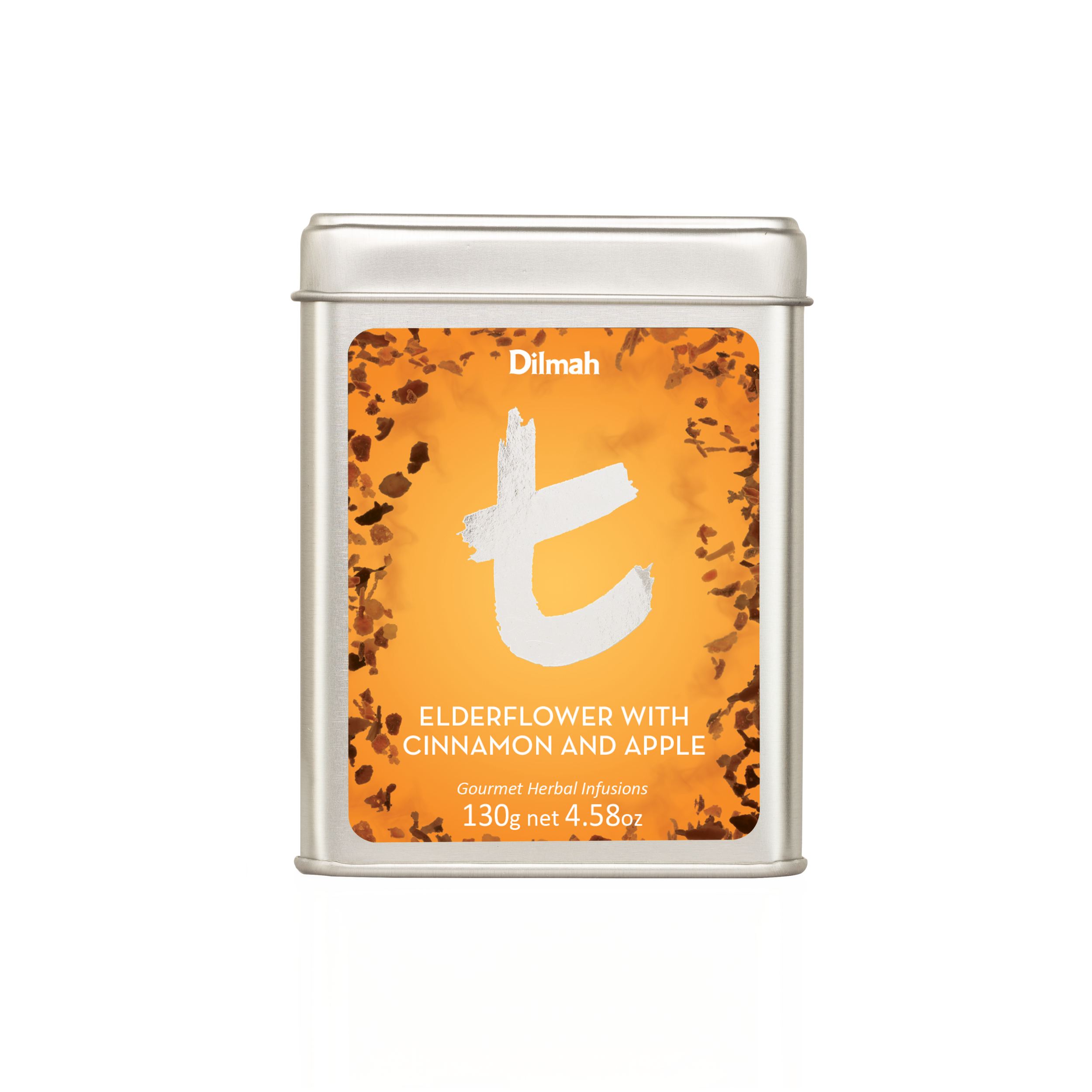 t Series Tin Elderflower with Apple & Cinnamon 130g Loose Leaf Tea