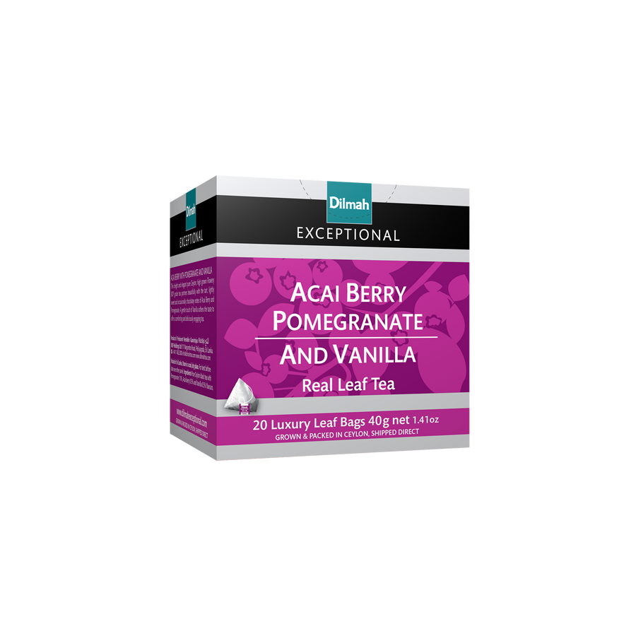 Exceptional Acai Berry, Pomegranate and Vanilla Tea 20 Tea Bags