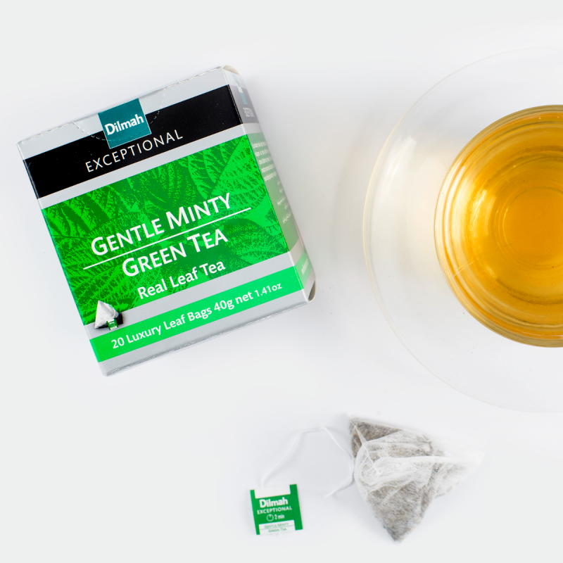 Exceptional Gentle Minty Green Tea 20 Pyramid Tea Bags