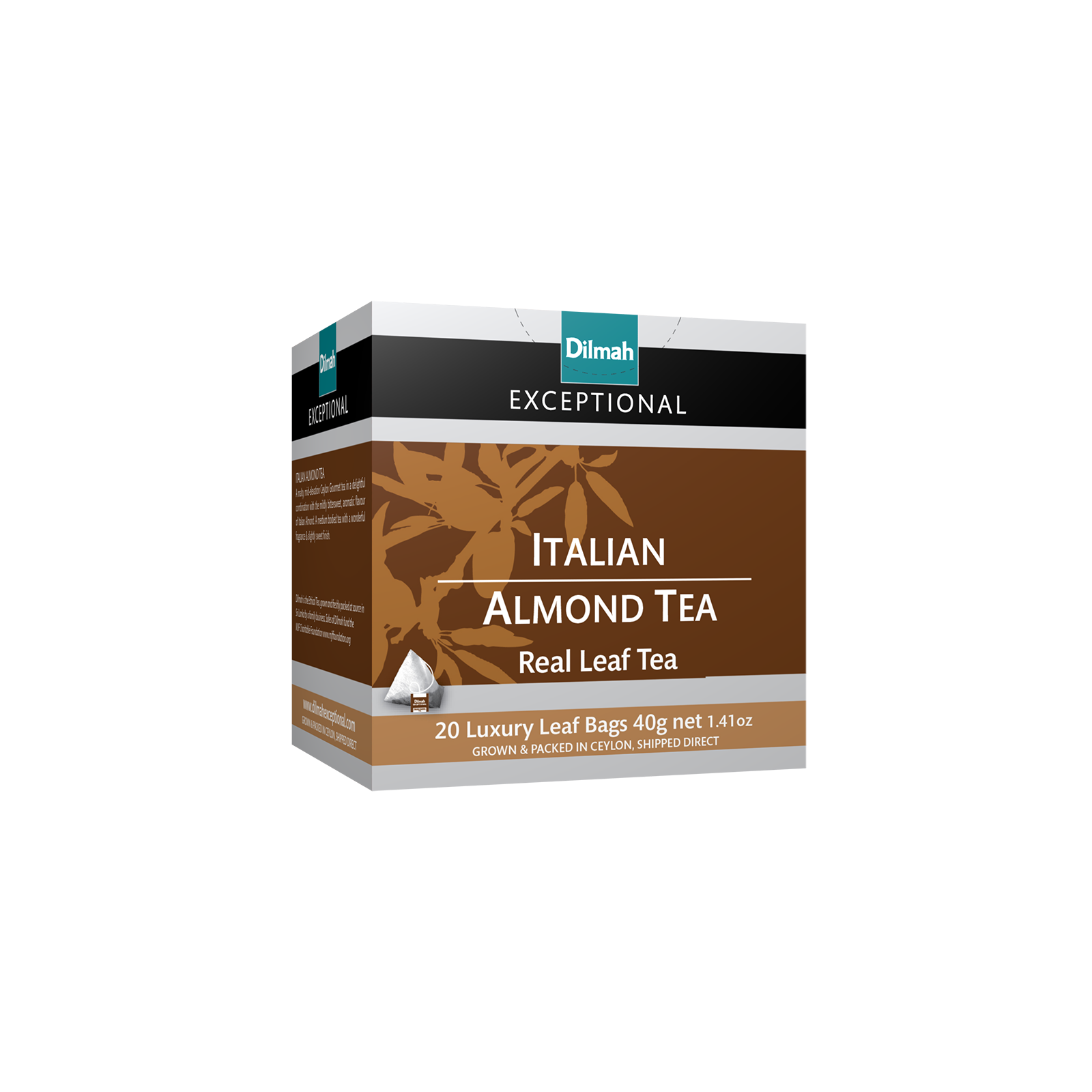 EXCEPTIONAL Italian Almond Tea 20 Pyramid Tea Bags