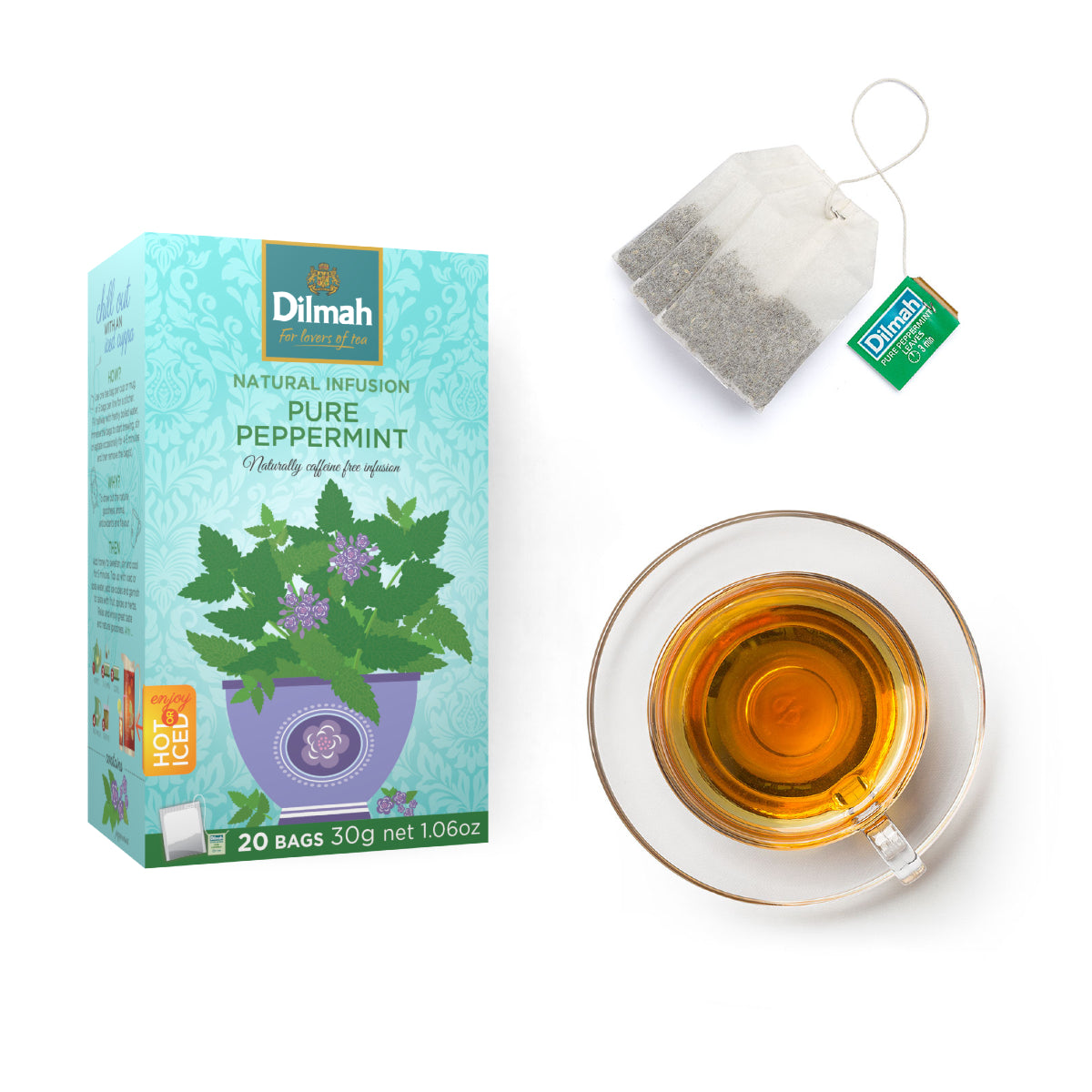 Pure Peppermint Infusion 20 Tea Bags With Tag