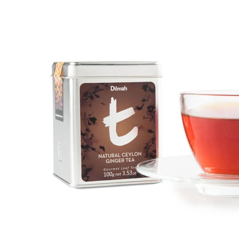 t-Series Tin Natural Ceylon Ginger 100g Loose Leaf Tea