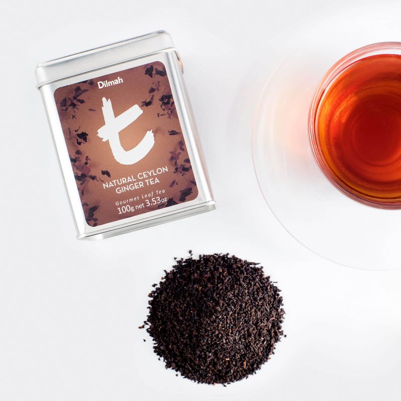 t-Series Tin Natural Ceylon Ginger 100g Loose Leaf Tea